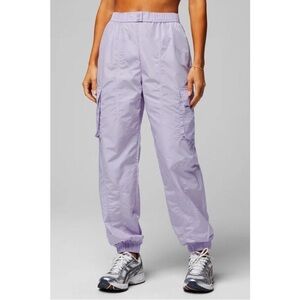 Fabletics Lightweight Cargo Jogger Lilac Lily Shine Small